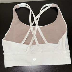 lululemon athletica Cream and Brown Sports Bra